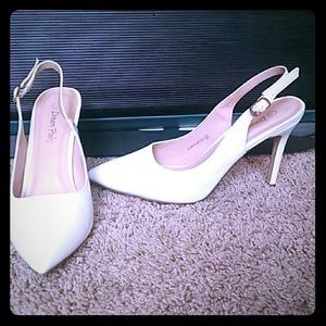 White pumps